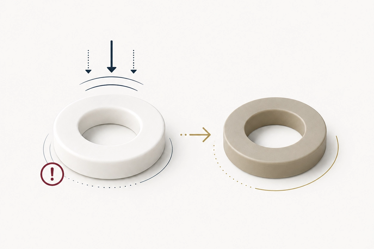 راهنمای انتخاب واشر PTFE خالص در شرایط فشار و بار مکانیکی بالا
